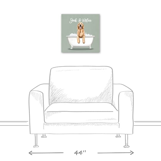 Soak And Relax 16" x 16" Canvas Wall Art